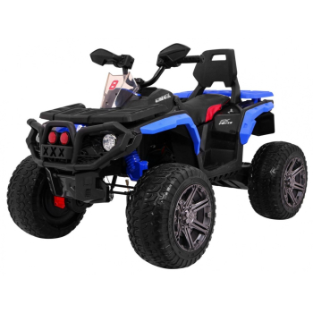 Quad Maverick 4x4 Elektryczny Pojazd dla dzieci Niebieski + Koła EVA + Panel audio + LED